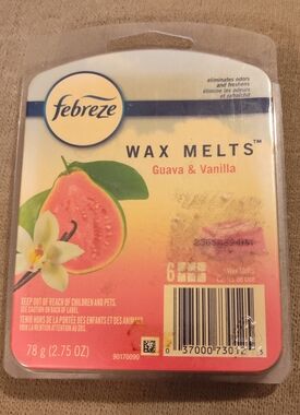 NEW! Febreze Guava & Vanilla Wax Melts - Pink/Cream